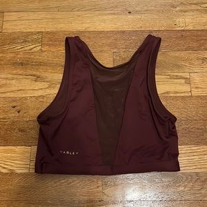 Burgundy Varley sports bra